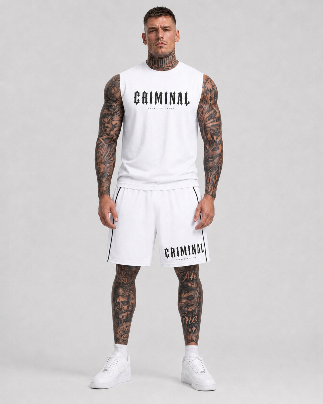 Criminal Performance Shorts White
