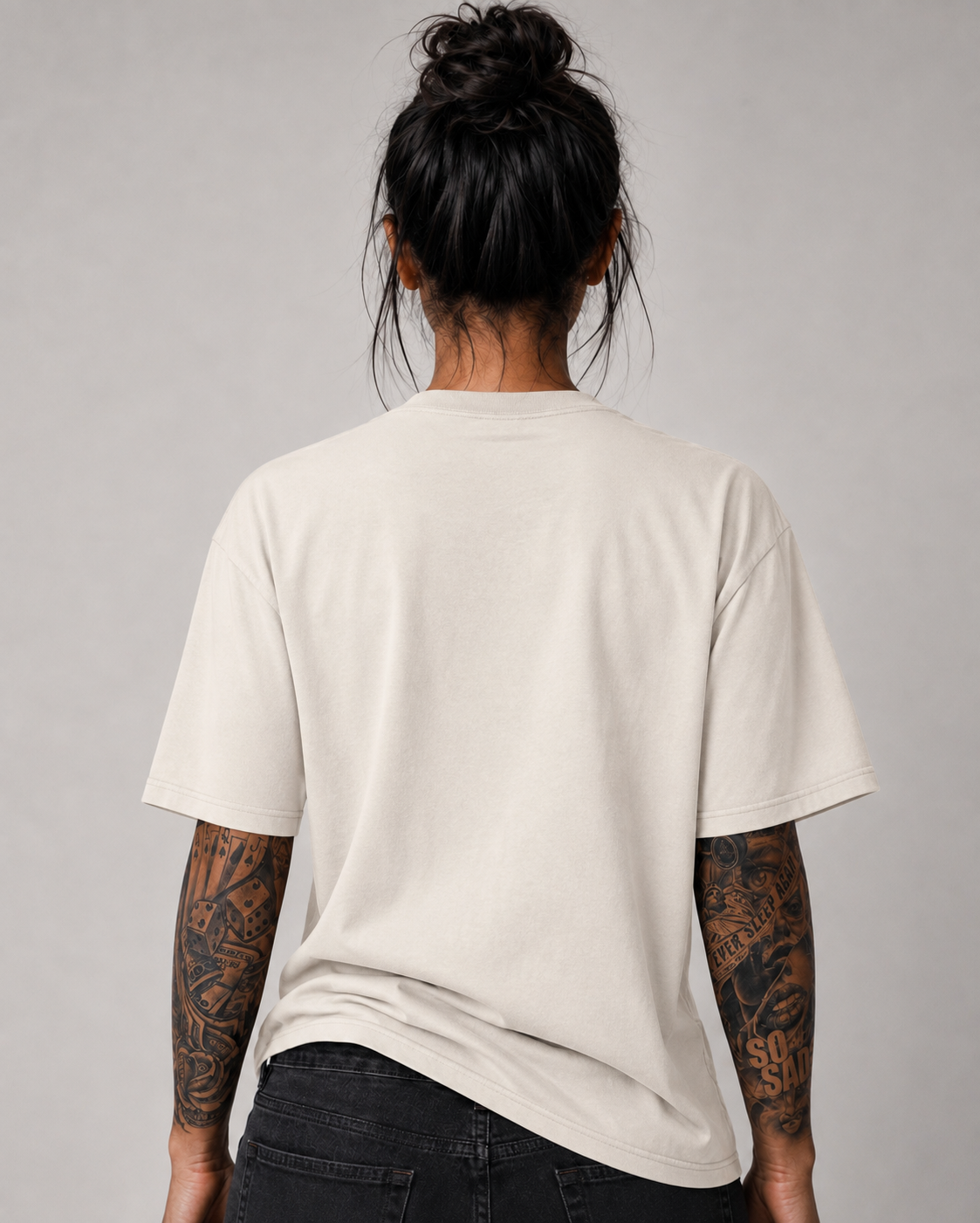 Majestic Oversized Washed Tee Cream Women