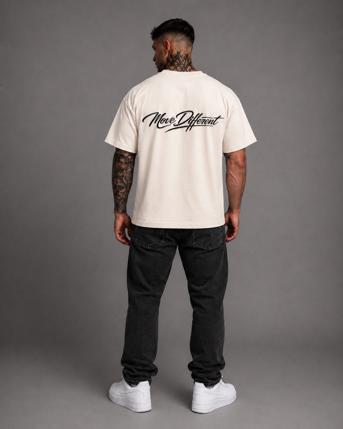 Move Different Oversized Tee Off White
