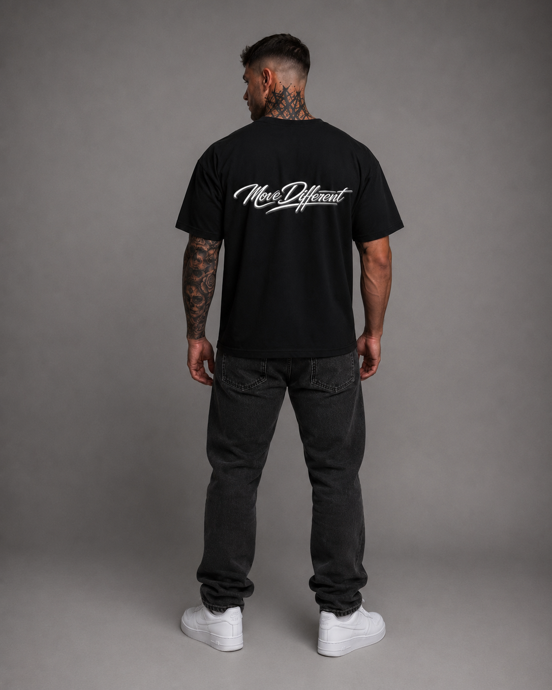 Move Different Oversized Tee Black