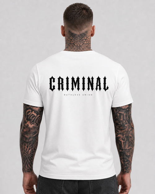 Criminal Tee White