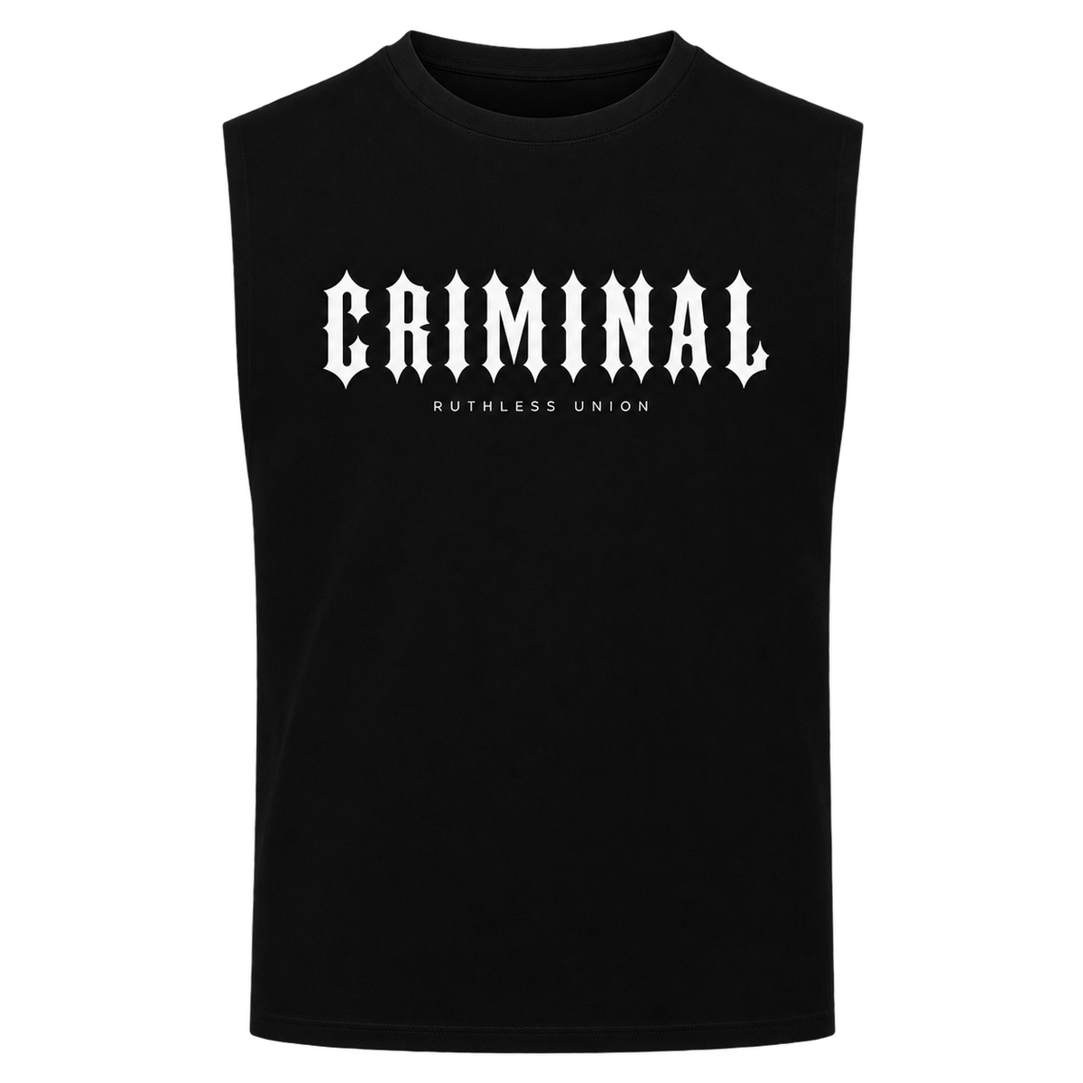 Criminal Sleeveless Tee Black