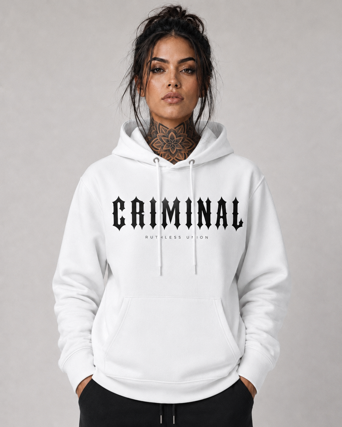 Criminal Hoodie White Women
