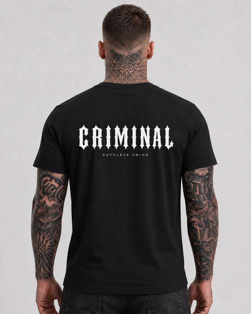 Criminal Tee Black