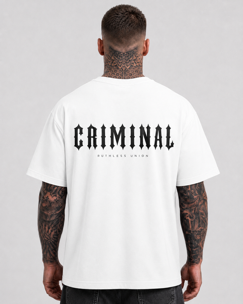 Criminal Oversized Tee White
