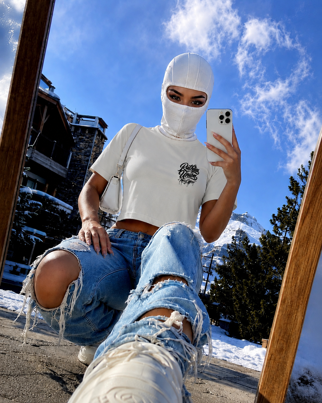 Vice Crop Top Off White