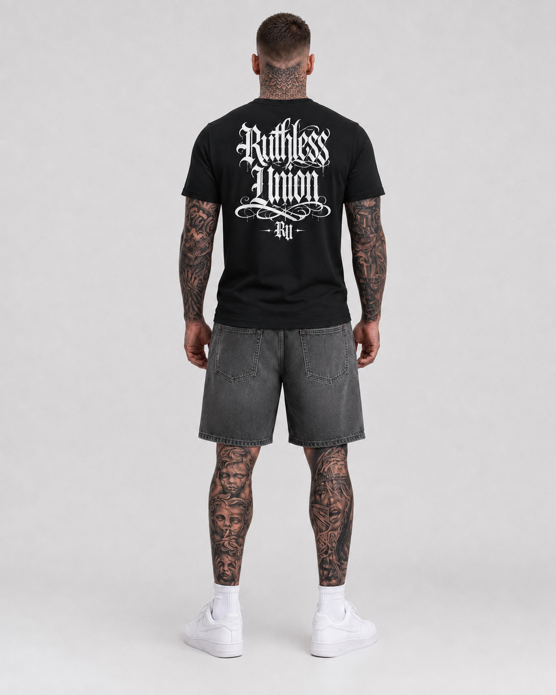 Script Tee Black