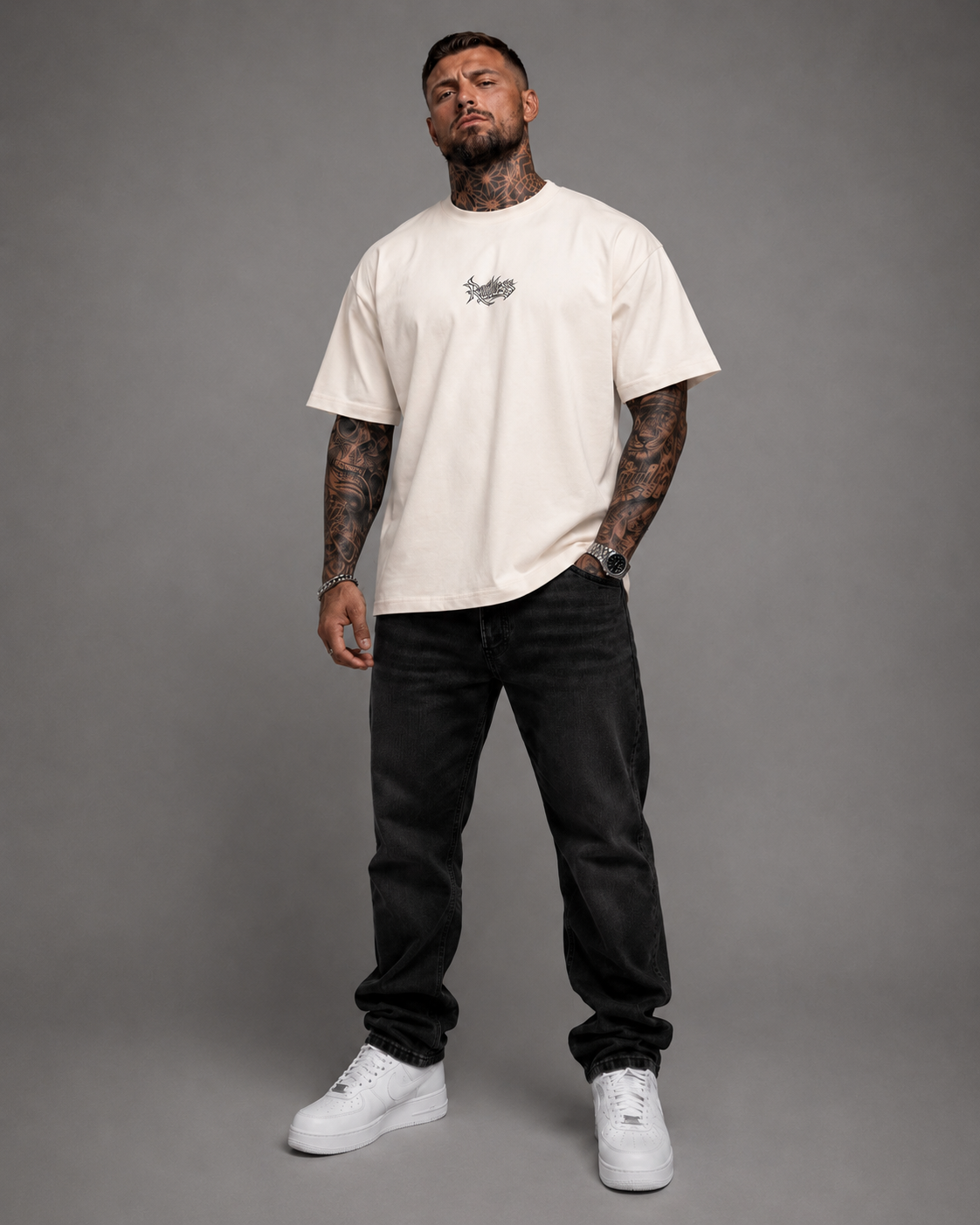 Dynasty Oversized Tee Off White