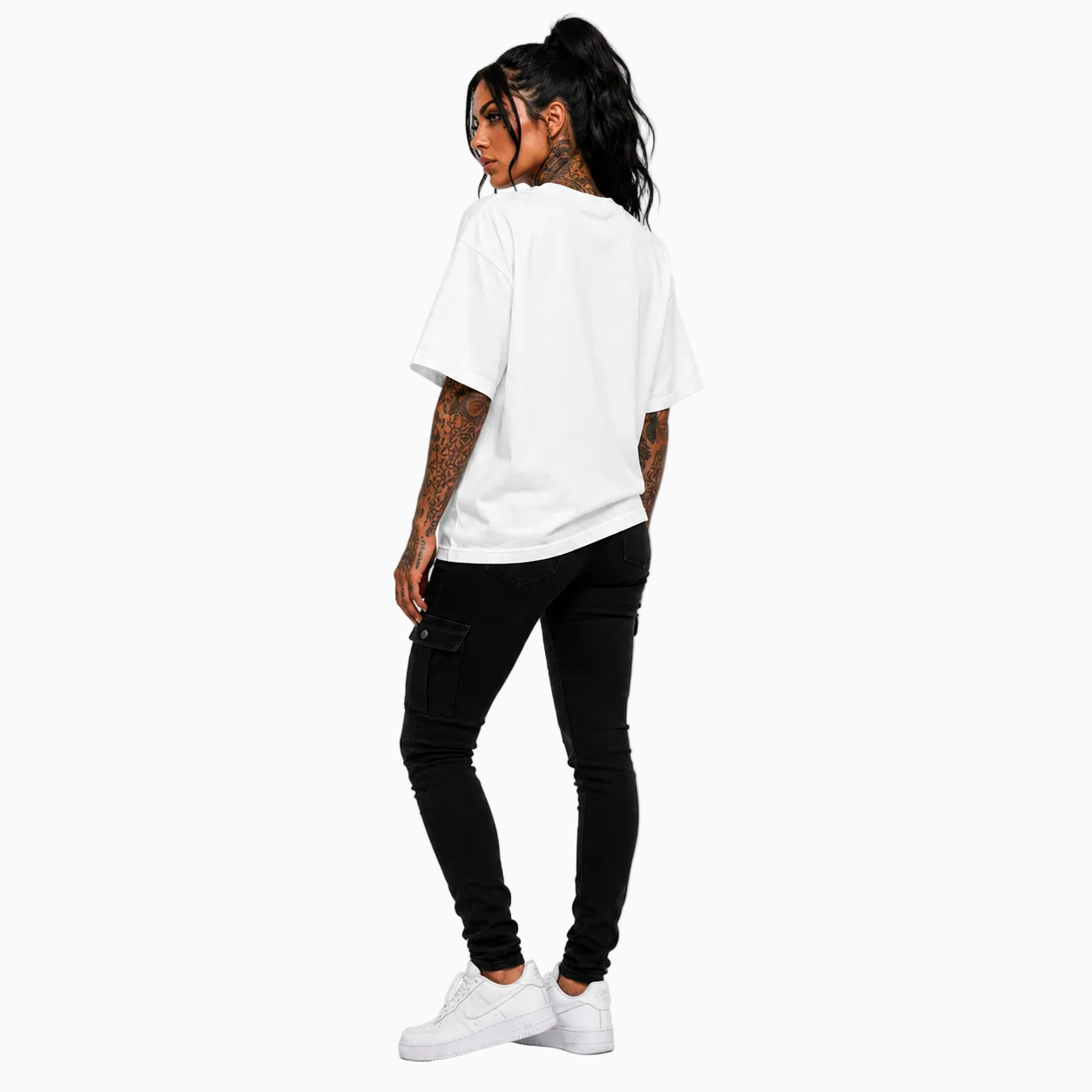 RU LADY - OVERSIZED ELITE TEE - WHITE
