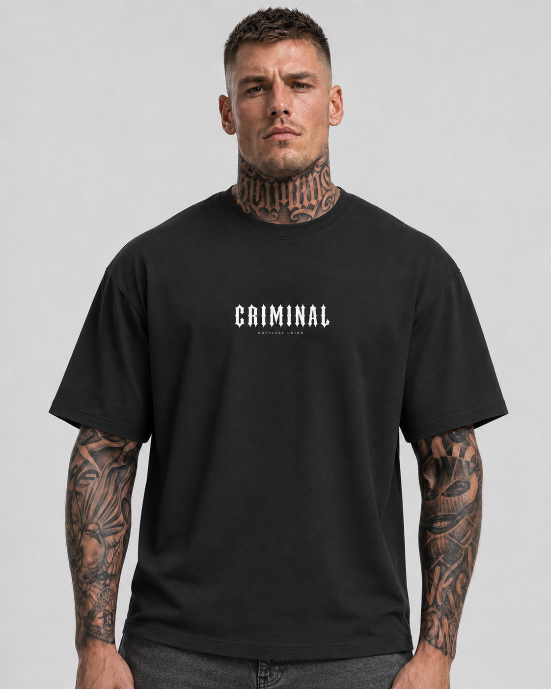 Criminal Oversized Tee Black