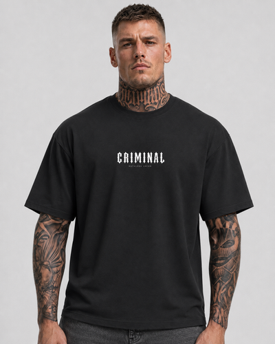 Criminal Oversized Tee Black