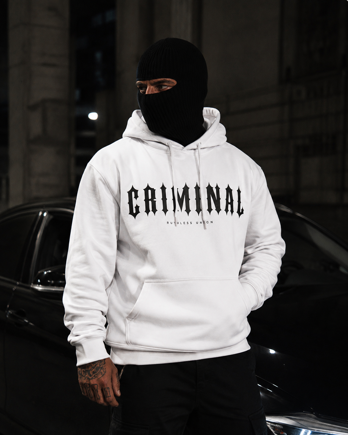 Criminal Hoodie White