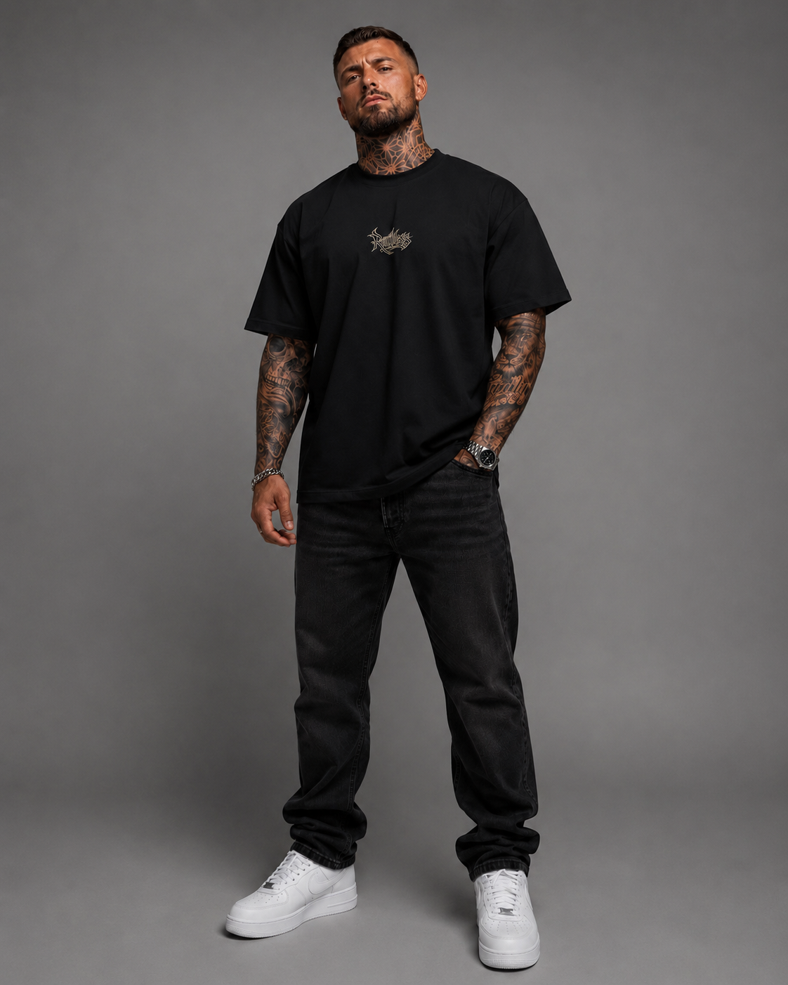 Dynasty Oversized Tee Black