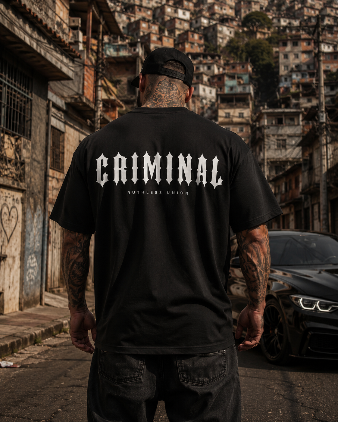 Criminal Oversized Tee Black