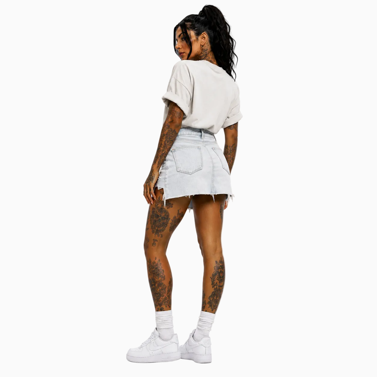 RU LADY - OVERSIZED MAJESTIC TEE HEAVY - CREAM
