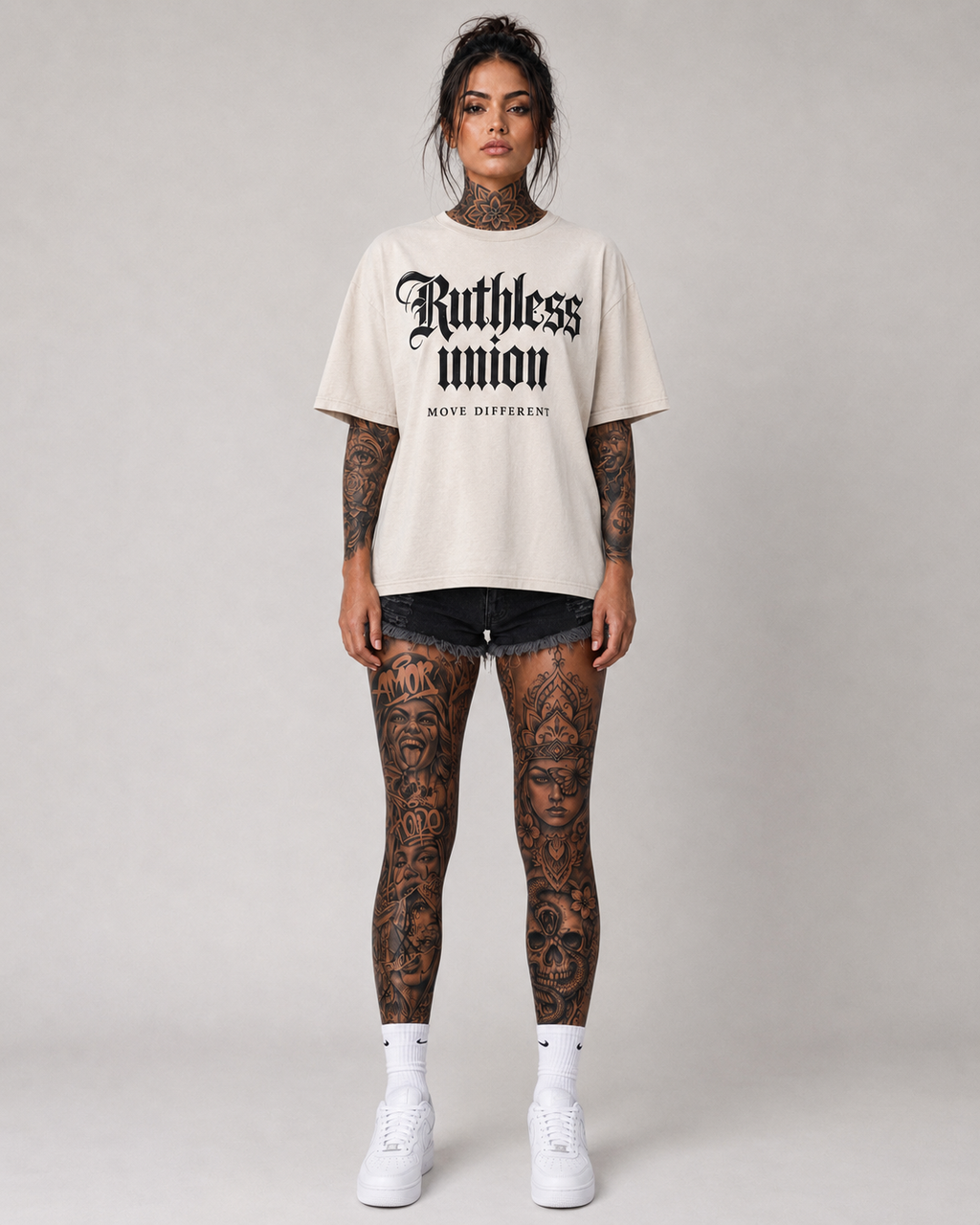 Majestic Oversized Washed Tee Cream Women