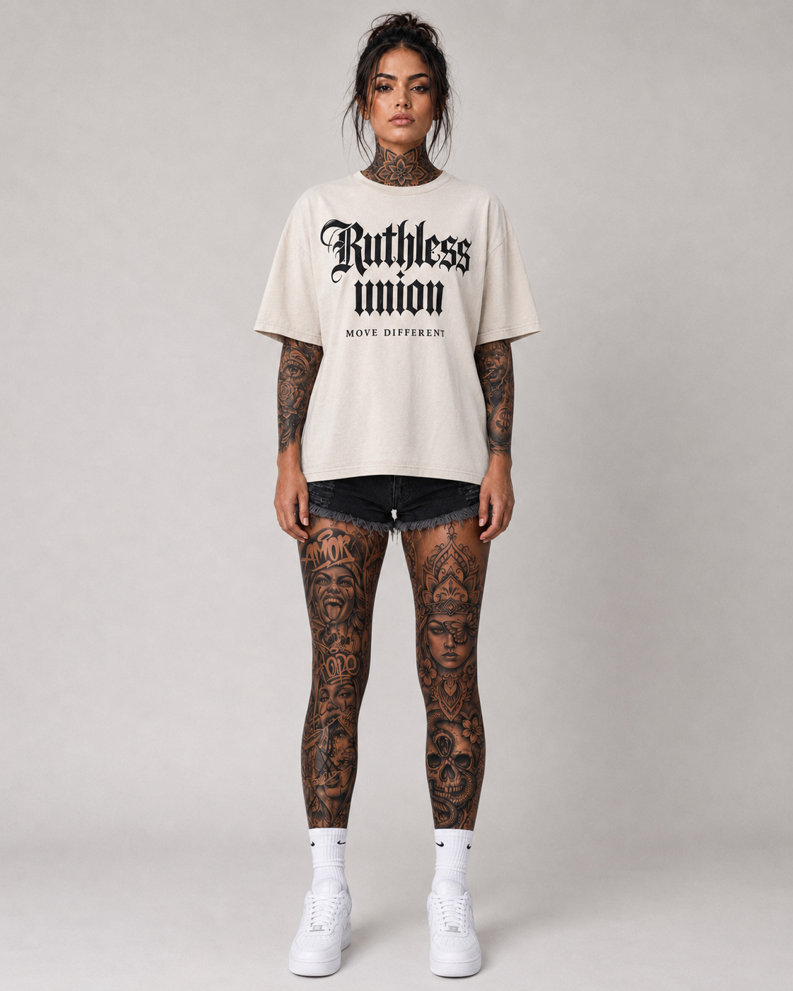 Majestic Oversized Washed Tee Cream Women