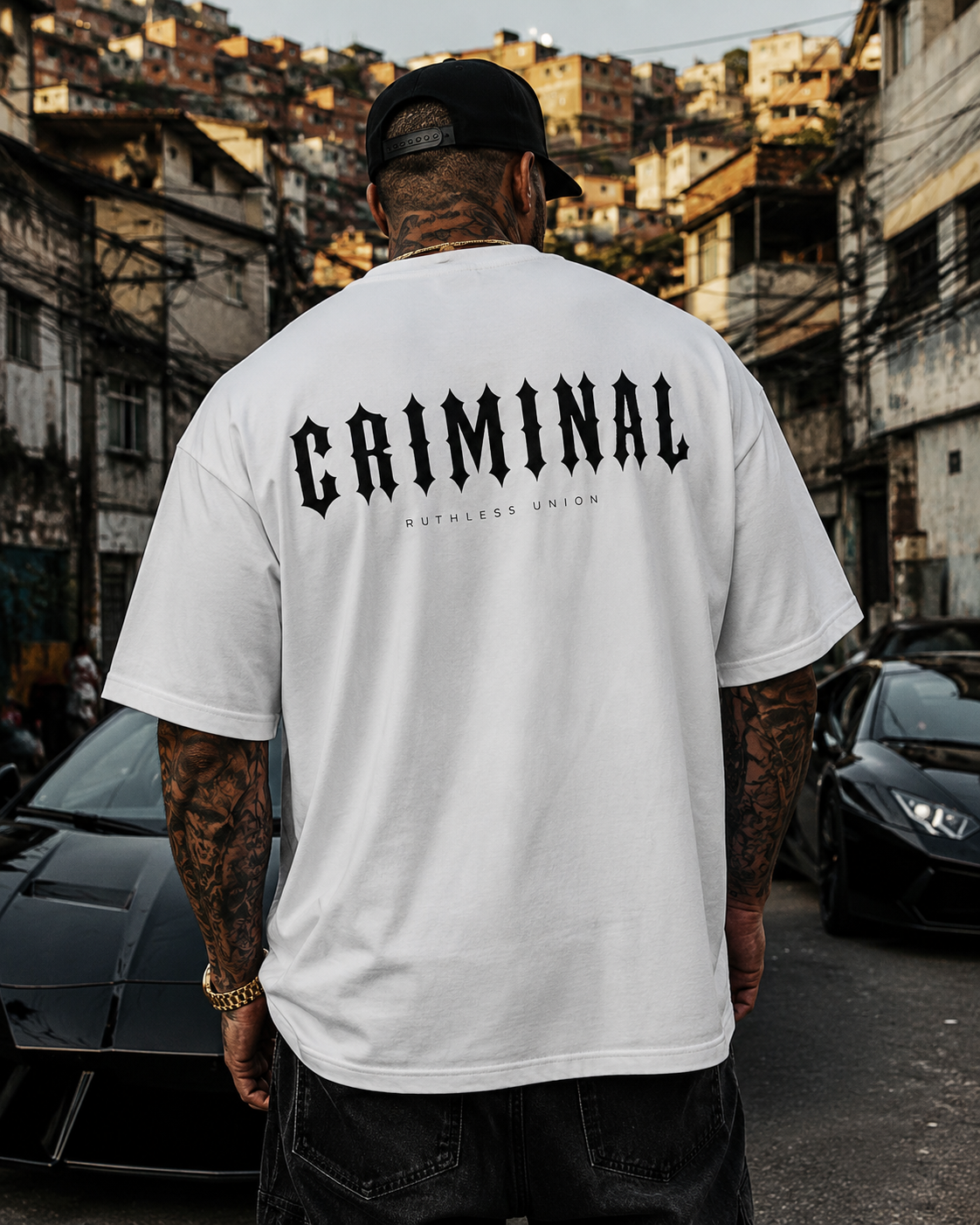 Criminal Oversized Tee White