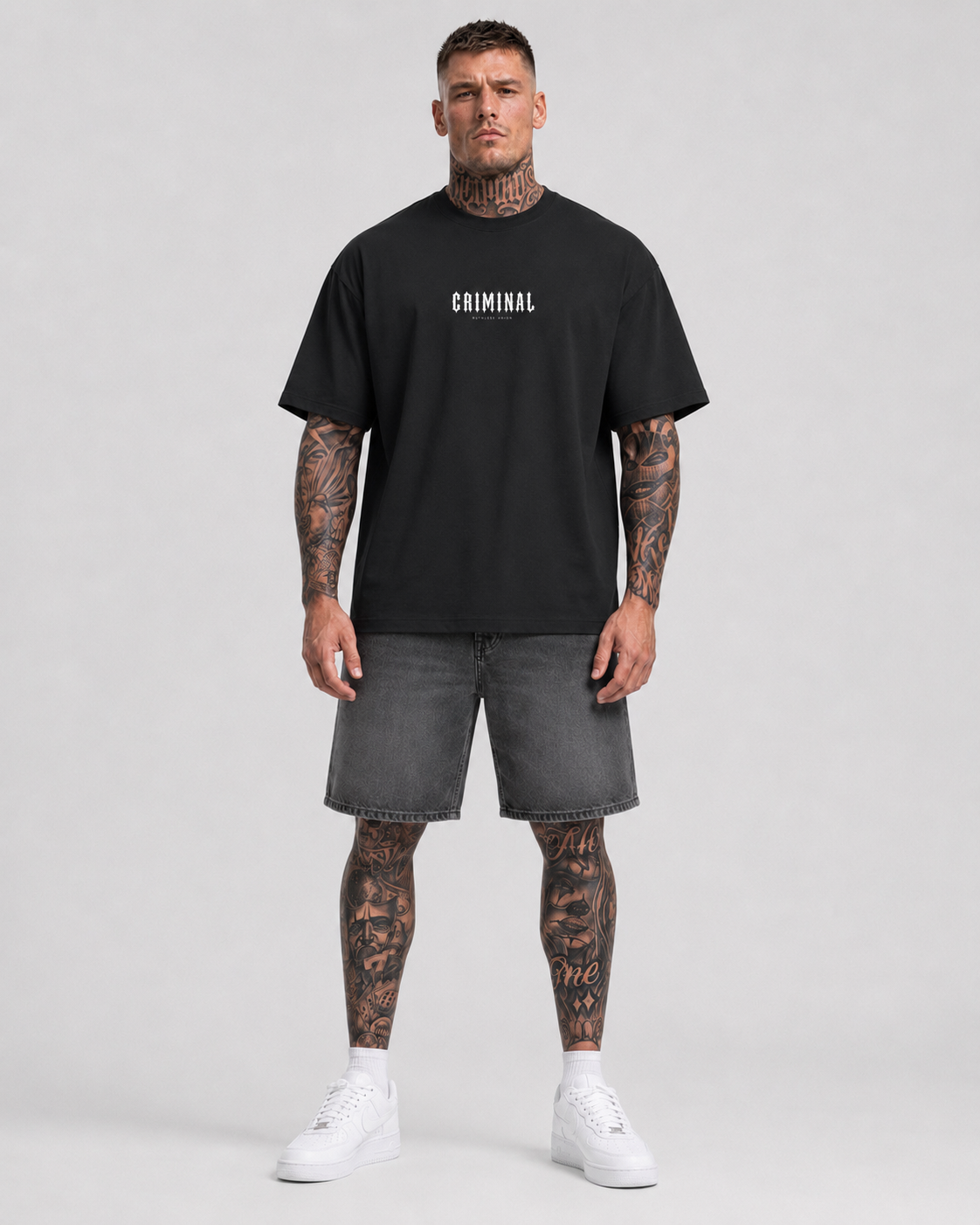 Criminal Oversized Tee Black