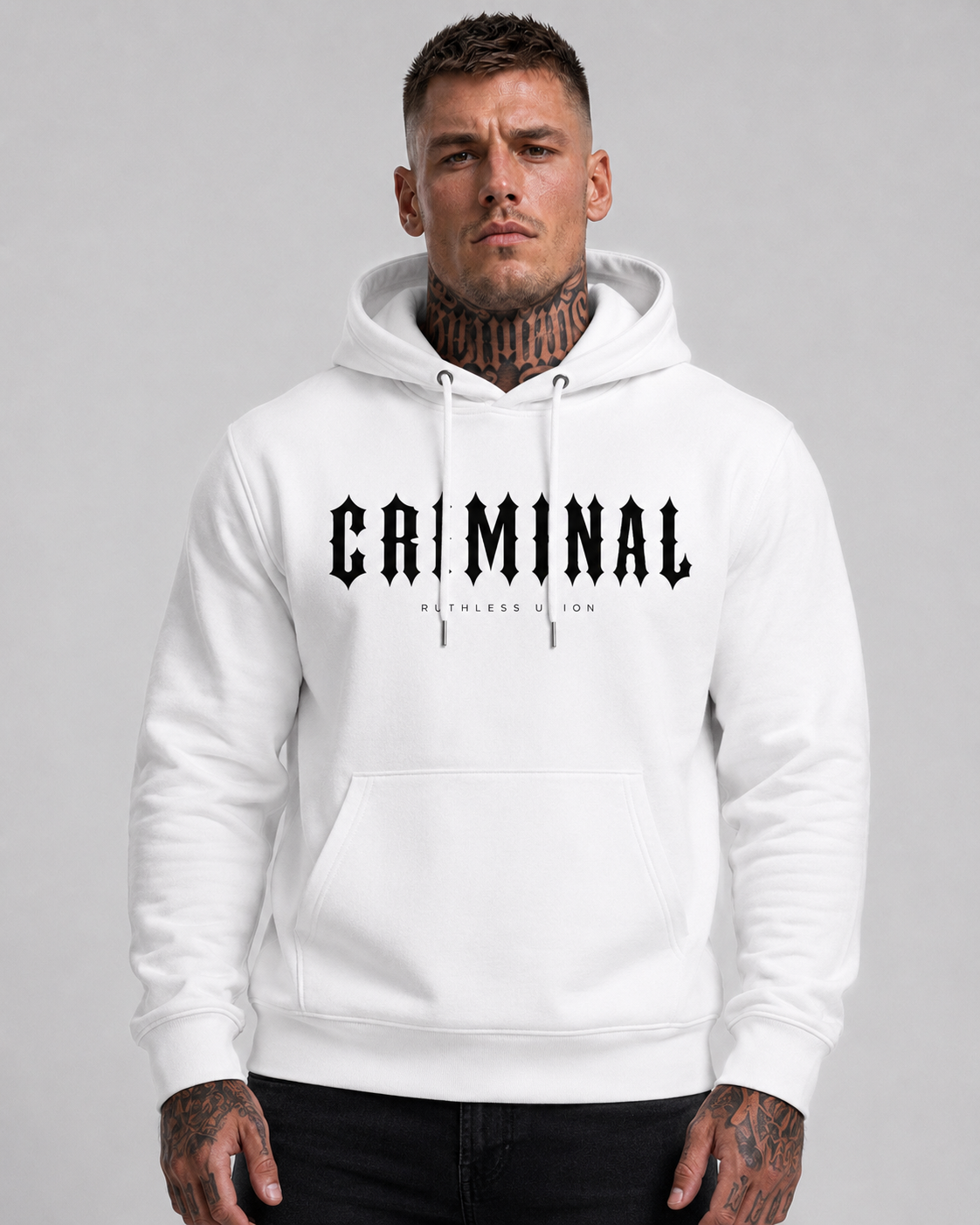 Criminal Hoodie White