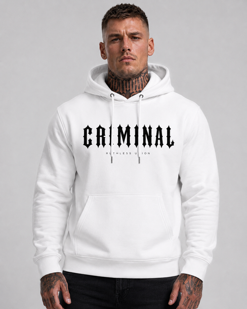Criminal Hoodie White