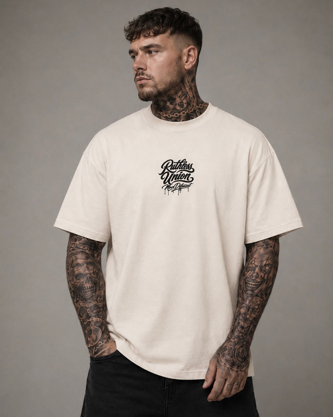 Vice Oversized Tee Off White