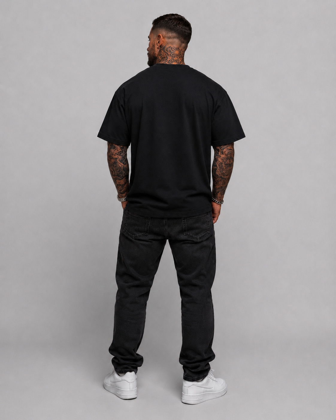 Elite Oversized Tee Black on Black