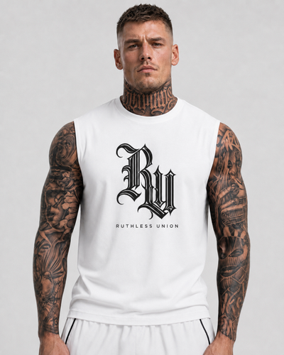Prime Sleeveless Oversized Tee White