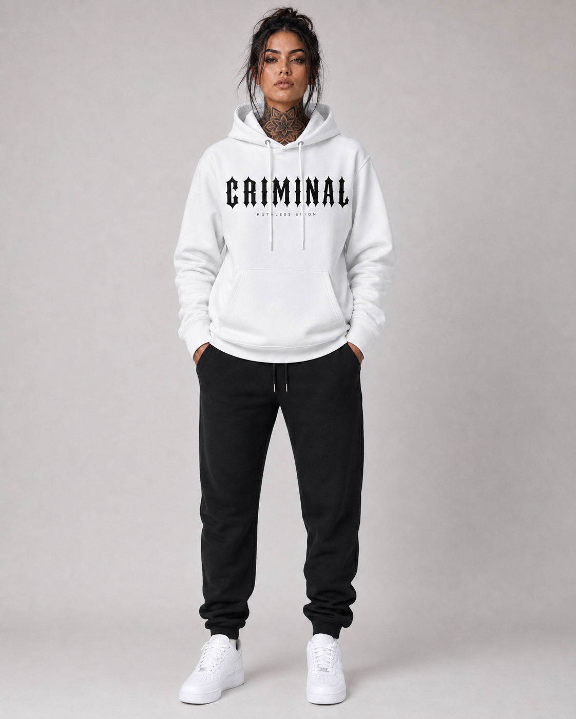 Criminal Hoodie White Women