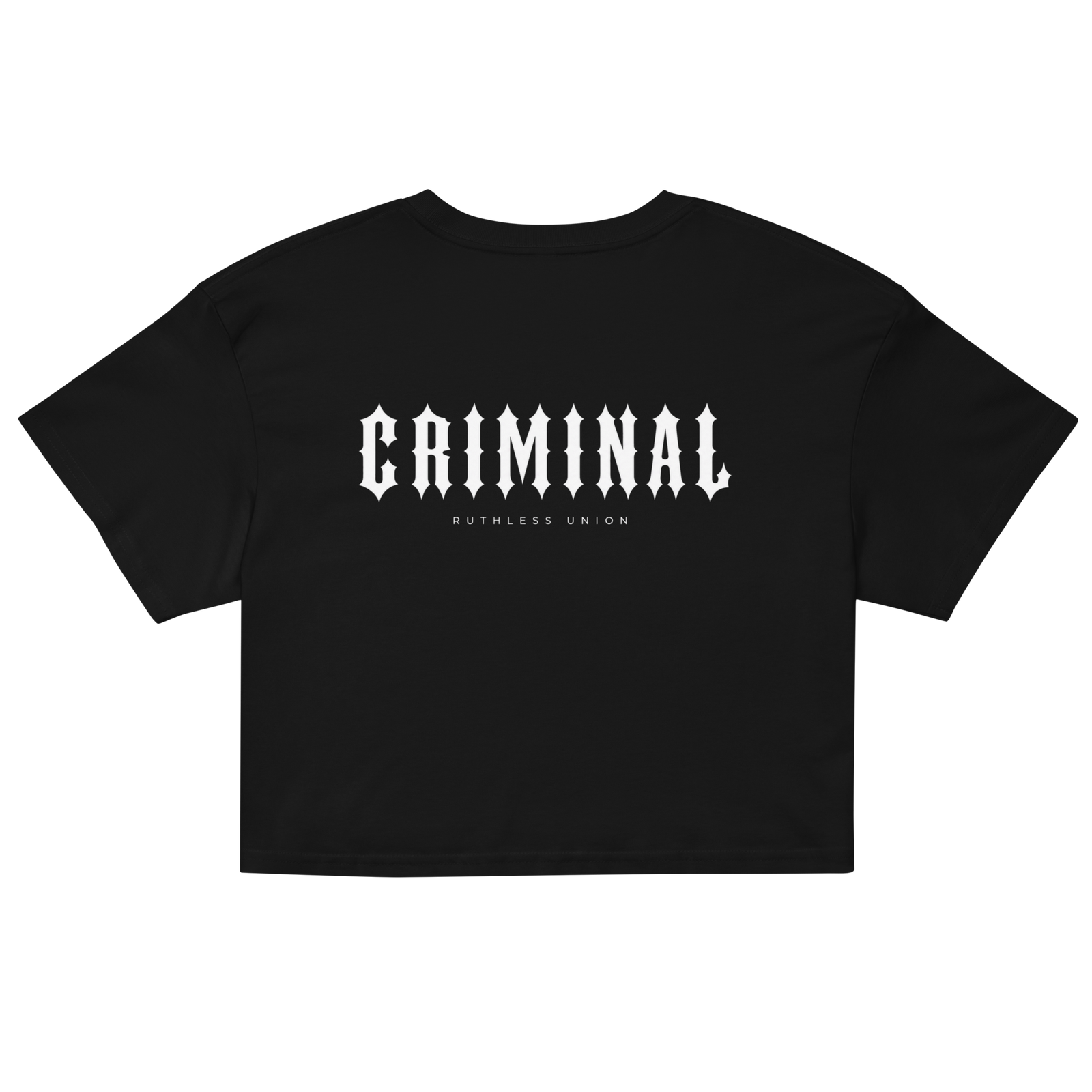 Criminal Crop Top Black