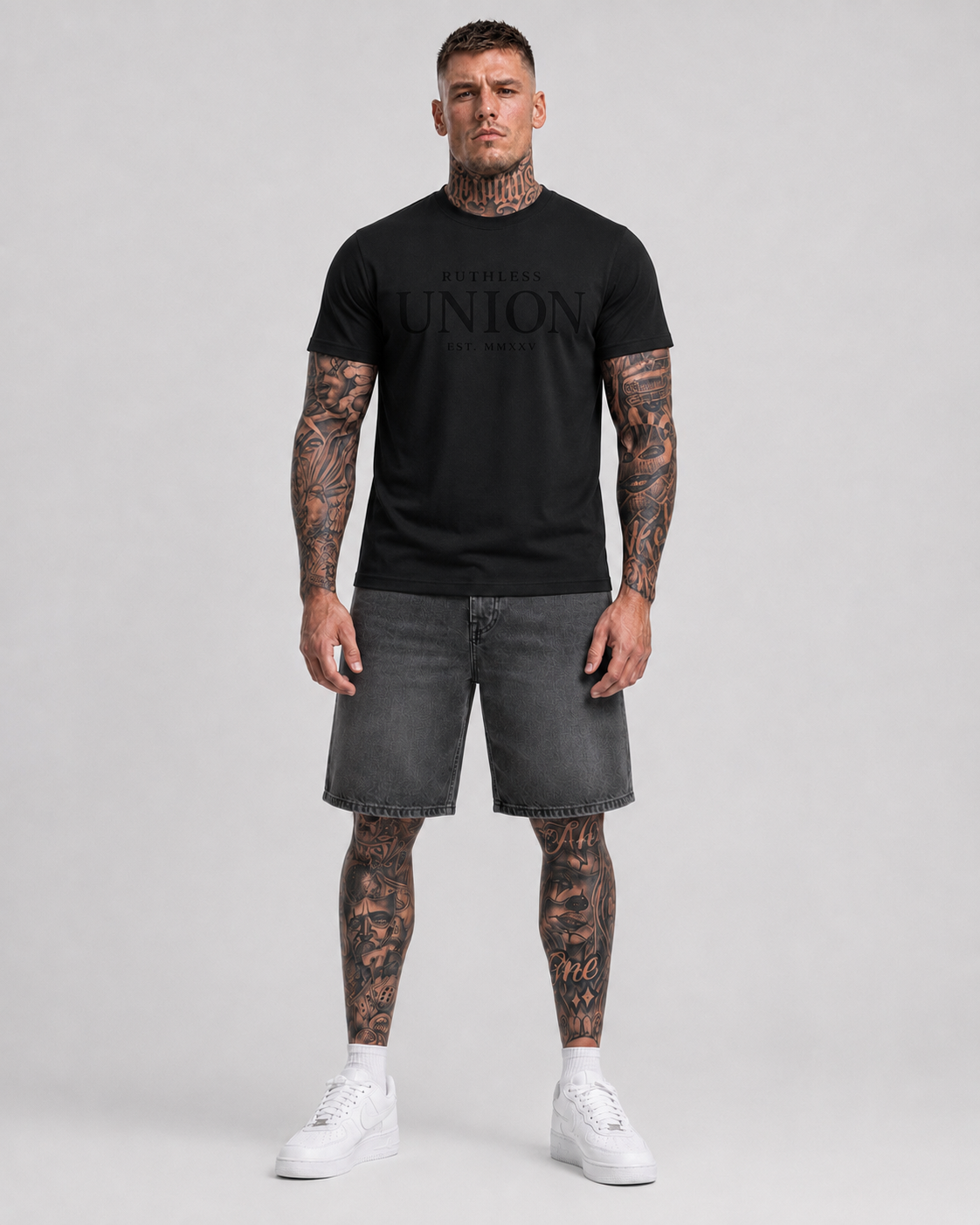 Prestige Tee Black on Black