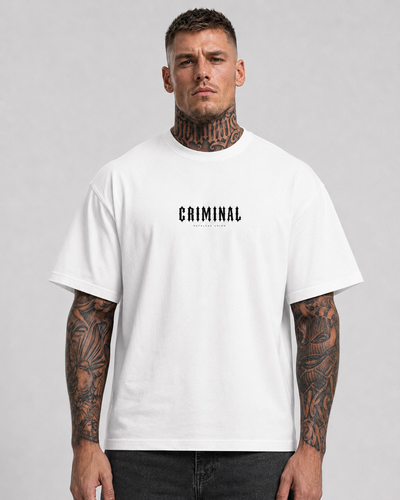 Criminal Oversized Tee White