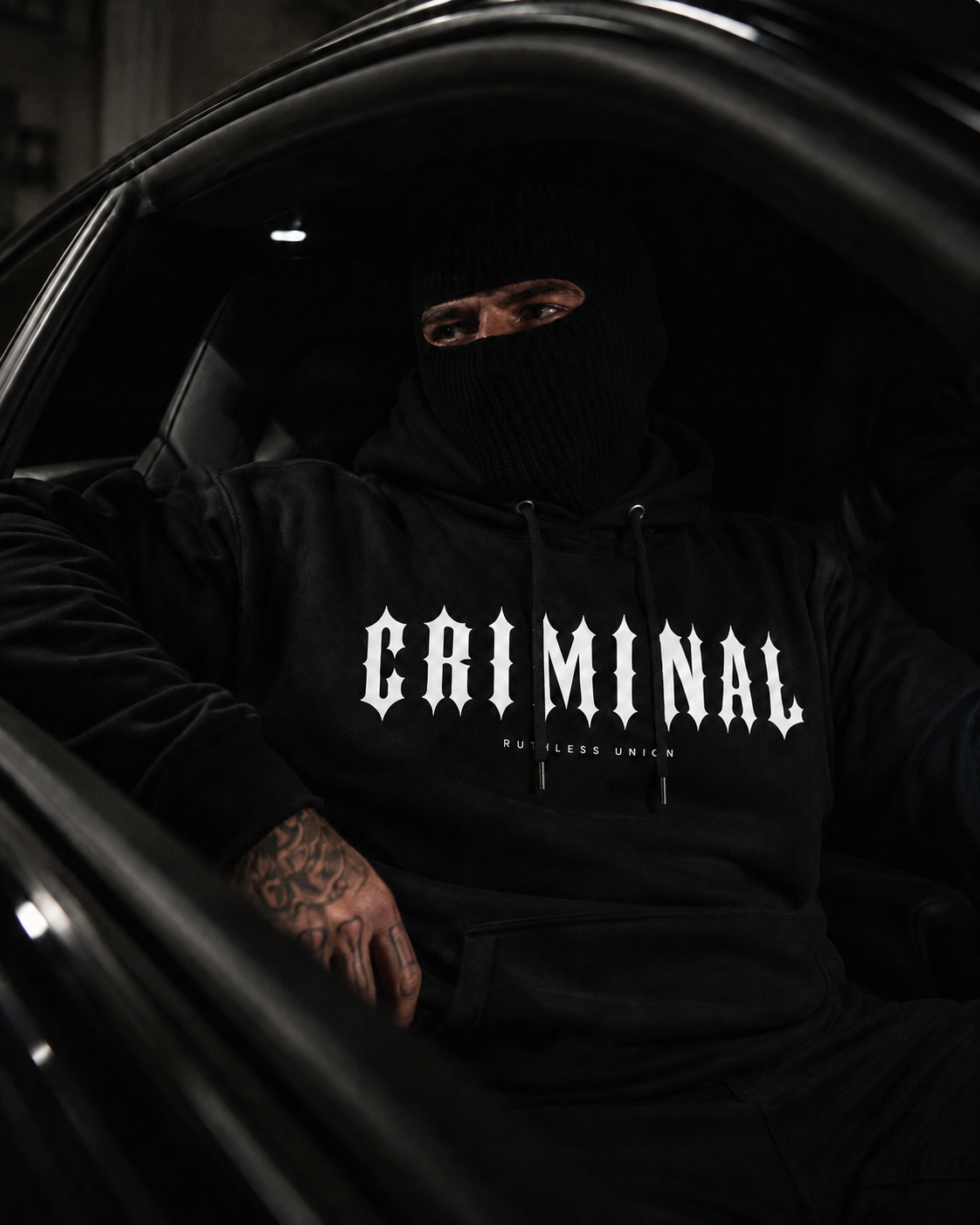Criminal Hoodie Black