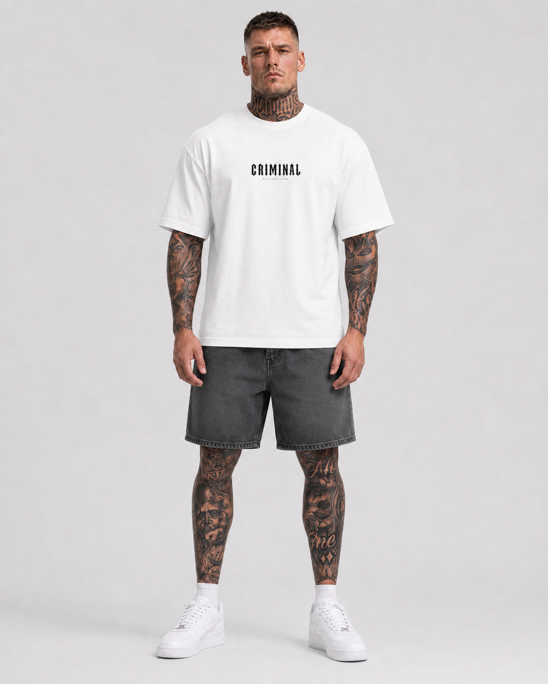 Criminal Oversized Tee White