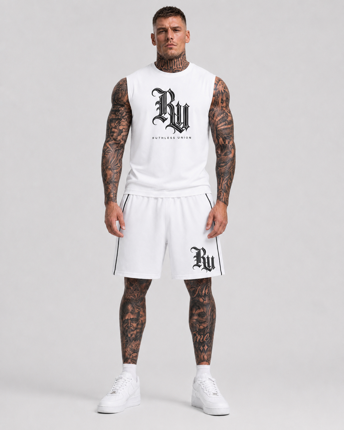 Prime Sleeveless Oversized Tee White