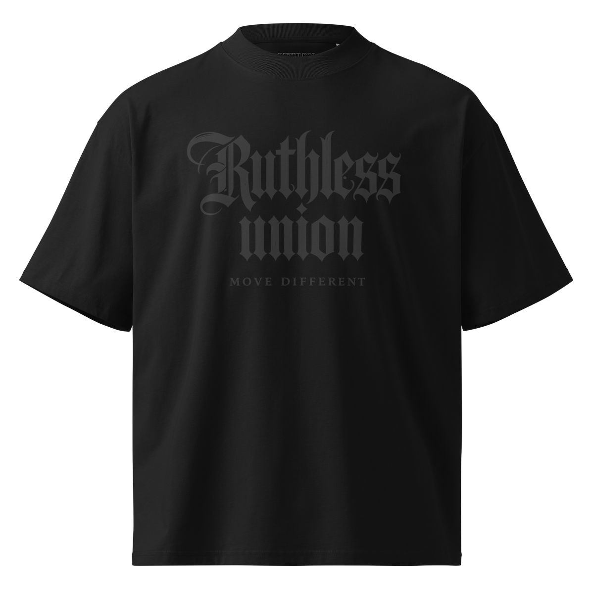 Elite Oversized Tee Black on Black