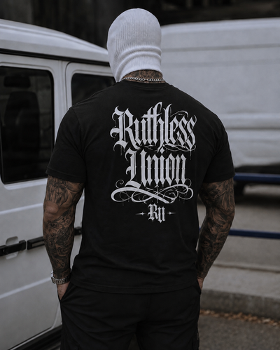 Script Tee Black