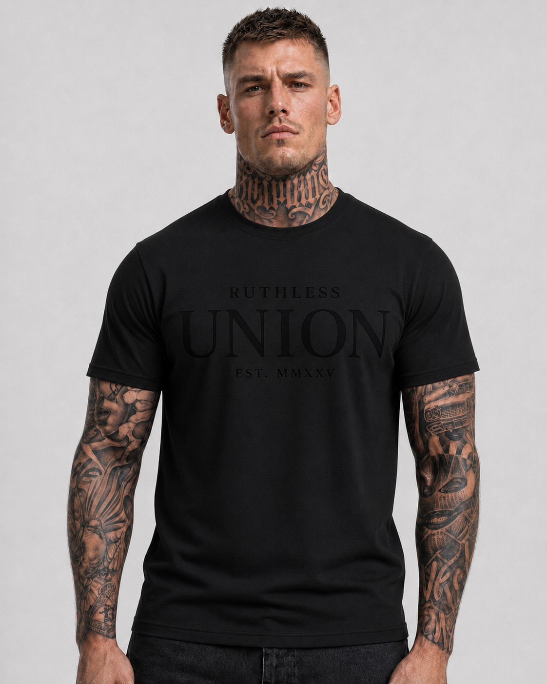 Prestige Tee Black on Black