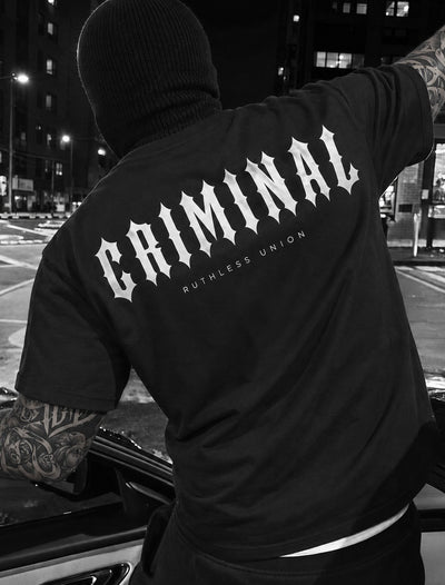 Criminal Oversized Tee Black