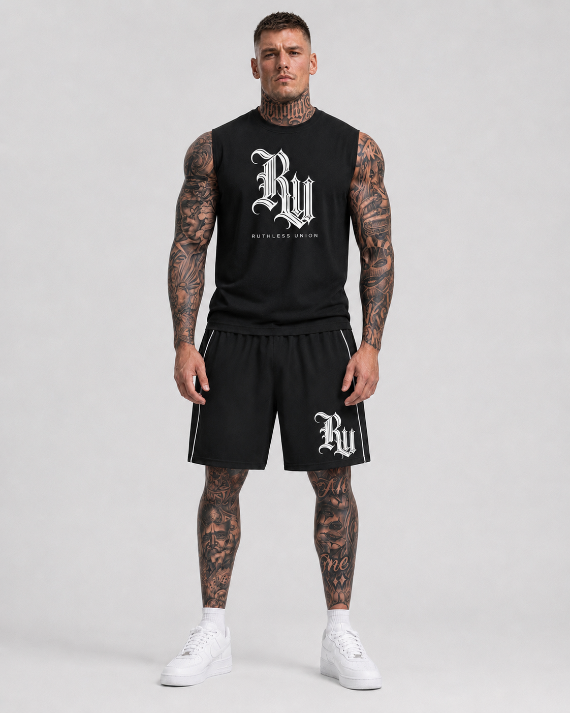 Prime Sleeveless Oversized Tee Black