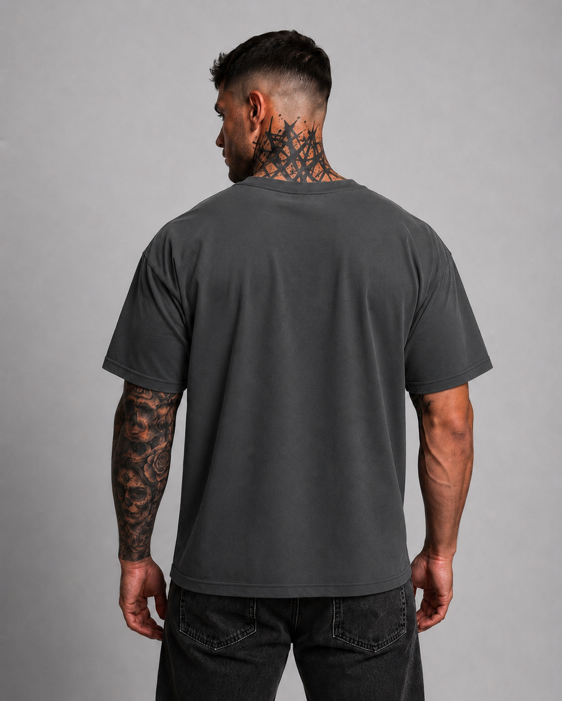 Majestic Oversized Washed Tee Black