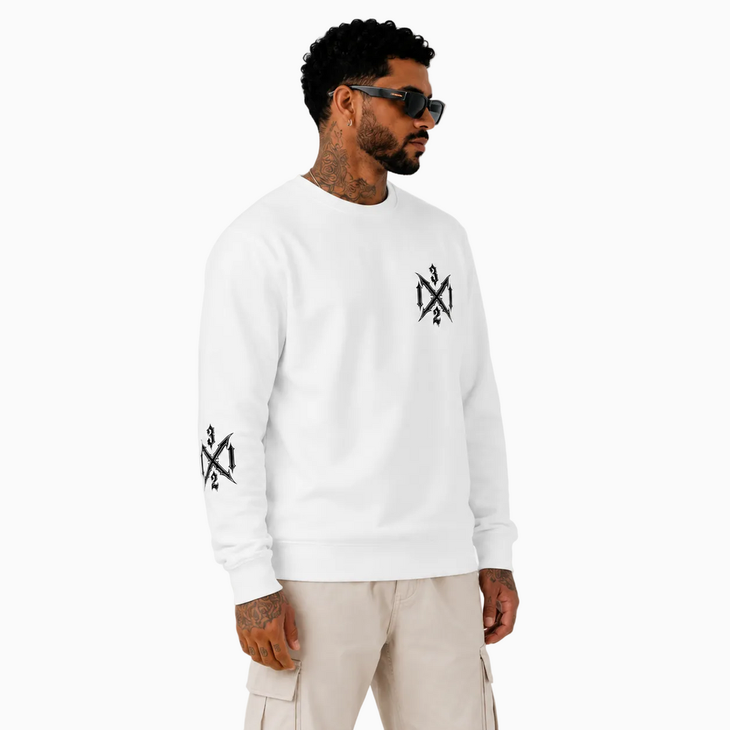 RU - RIOT CREWNECK WHITE