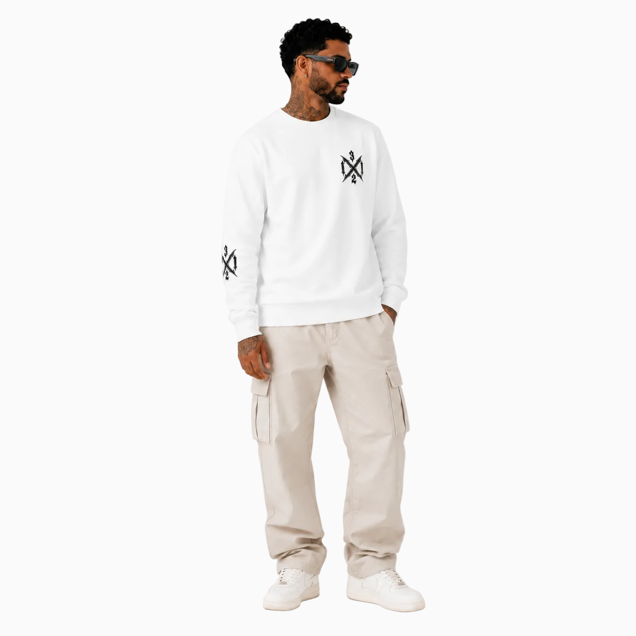 RU - RIOT CREWNECK WHITE