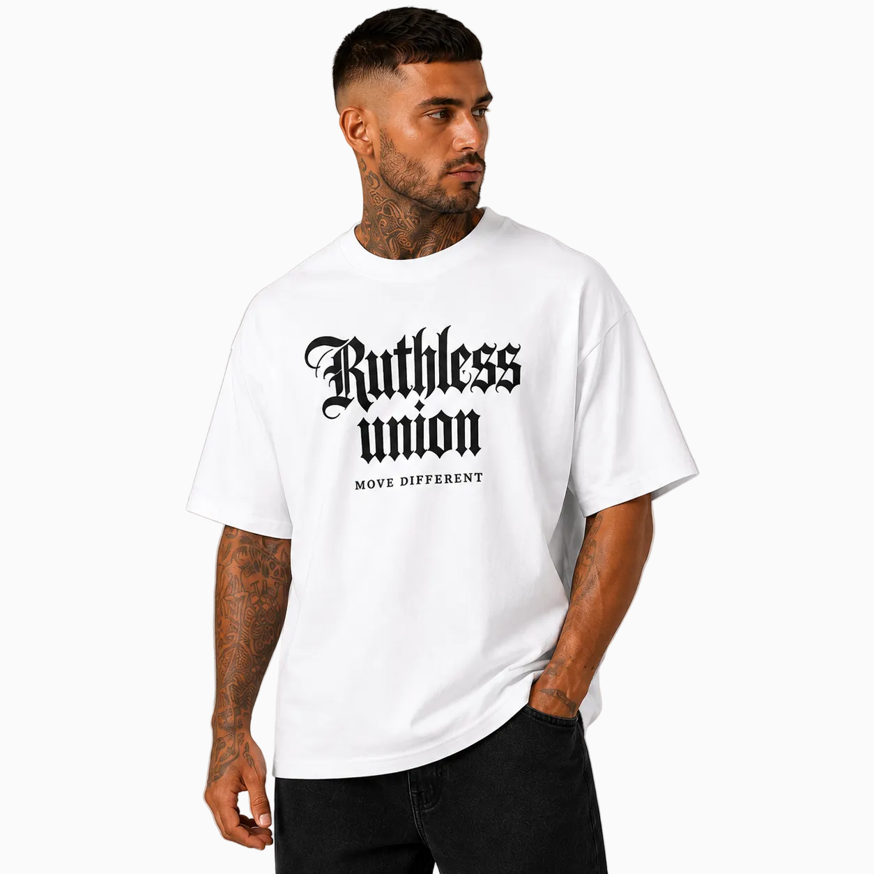 RU OVERSIZED - ELITE TEE - WHITE
