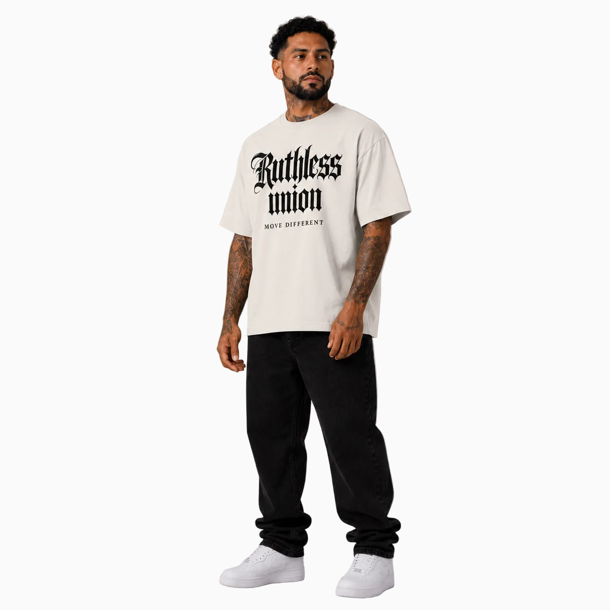 RU OVERSIZED - MAJESTIC TEE HEAVY - CREAM