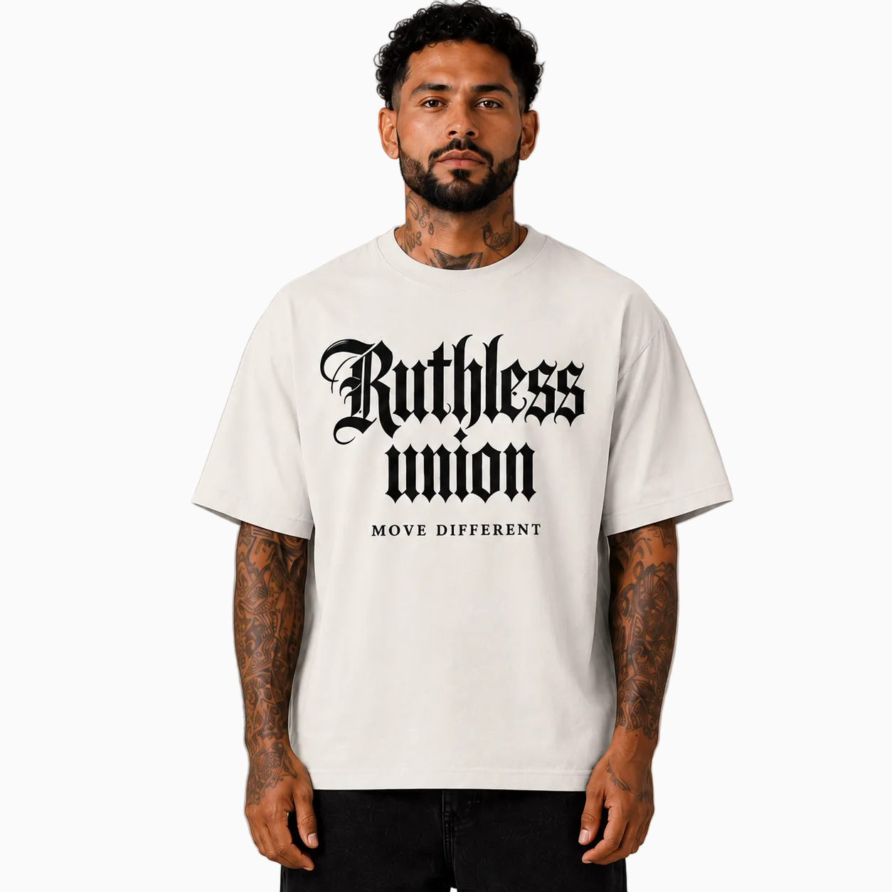 RU OVERSIZED - MAJESTIC TEE HEAVY - CREAM