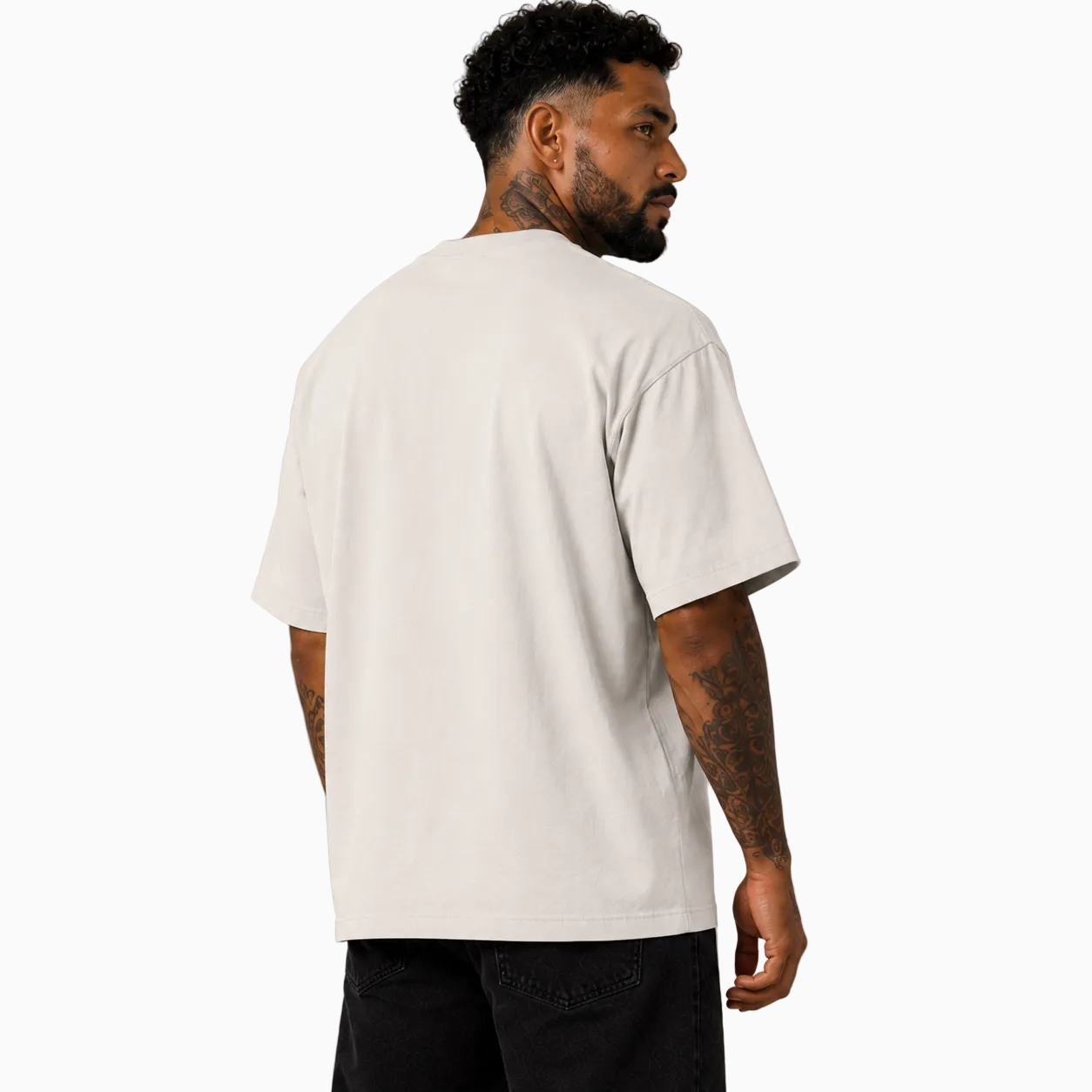 RU OVERSIZED - MAJESTIC TEE HEAVY - CREAM