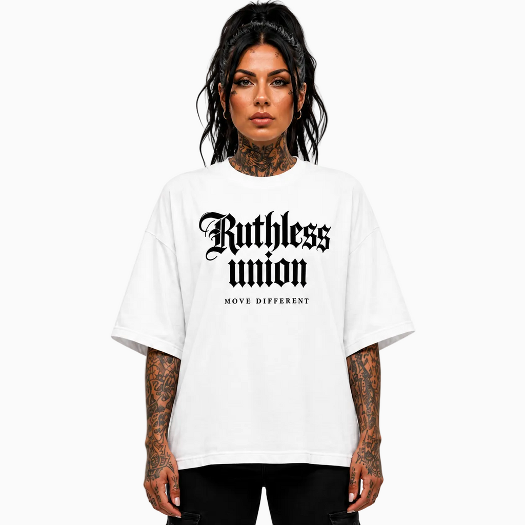 RU LADY - OVERSIZED ELITE TEE - WHITE