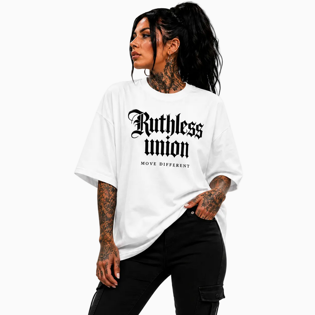RU LADY - OVERSIZED ELITE TEE - WHITE