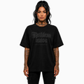 RU LADY - OVERSIZED ELITE TEE - BLACK ON BLACK